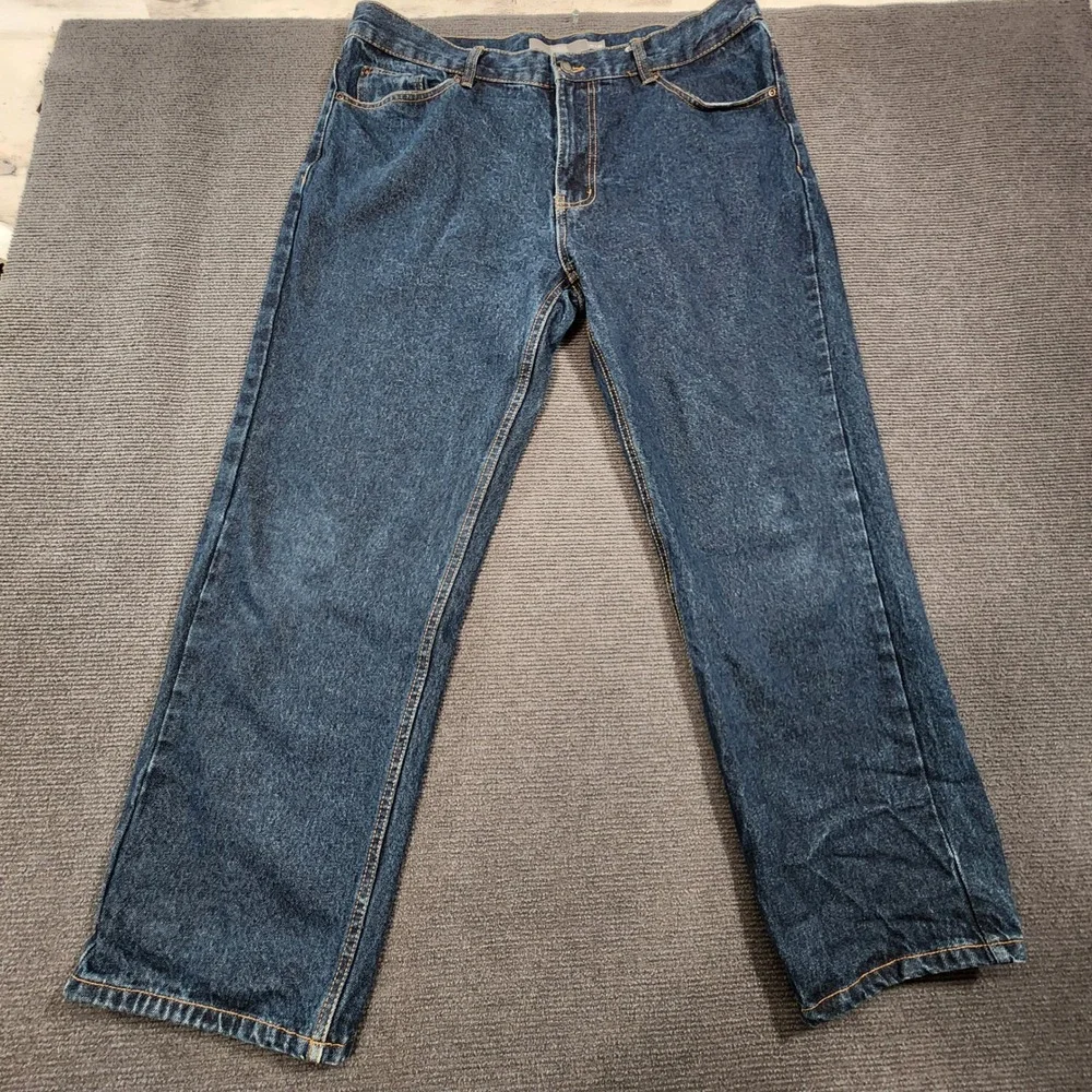 Berkley Jensen Jeans Women 36x30 Blue Cotton Straight Leg Casual Denim